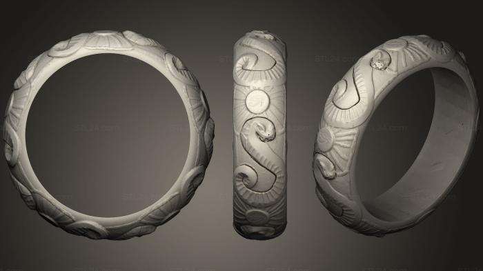 Ювелирные перстни и кольца (Мое Змеиное кольцо, JVLRP_0458) 3D модель для ЧПУ станка